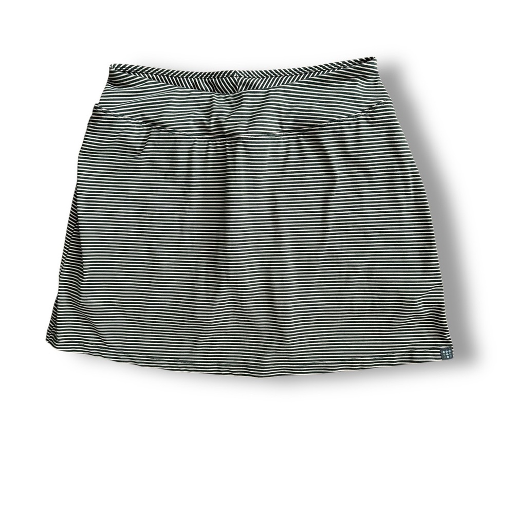 Title Nine Striped Buttah Skort Sz M Skirt Tennis Golf Active Preppy Green Pink